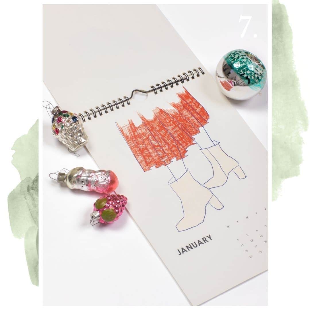 テーリポルキのインスタグラム：「ADVENT CALENDAR #7🕯 A year of shoes wall calendar 25€ 💫⠀⠀⠀⠀⠀⠀⠀⠀⠀ ⠀⠀⠀⠀⠀⠀⠀⠀⠀ A year of shoes wall calendar is the best gift to every shoe lover around the world! Today you'll get the calendar with a special price, 25€ (normally 29€). The calendar is created together with the designer @hannaanonen ⠀⠀⠀⠀⠀⠀⠀⠀⠀ ⠀⠀⠀⠀⠀⠀⠀⠀⠀ #TERHIPÖLKKI #terhipölkkistore #finnishdesign #sustainable #footwear #christmas #calendar #christmascalendar」