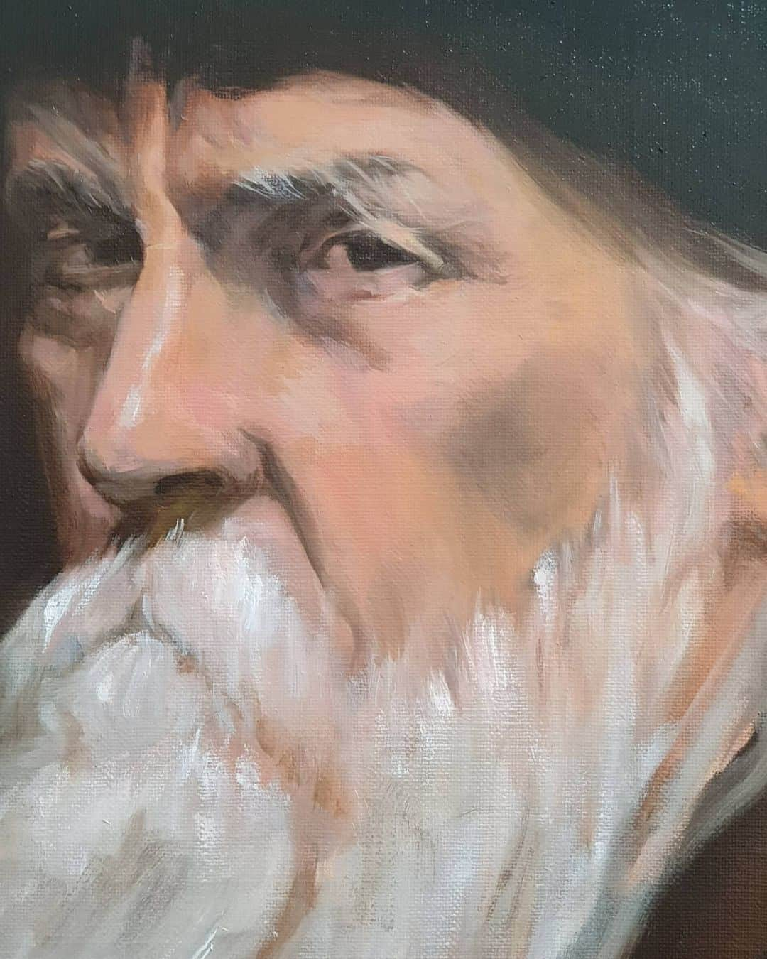 パク・ギウンさんのインスタグラム写真 - (パク・ギウンInstagram)「😊😆😁🎨  #oilpainting #practice #oldman」12月7日 15時57分 - oopkwoo