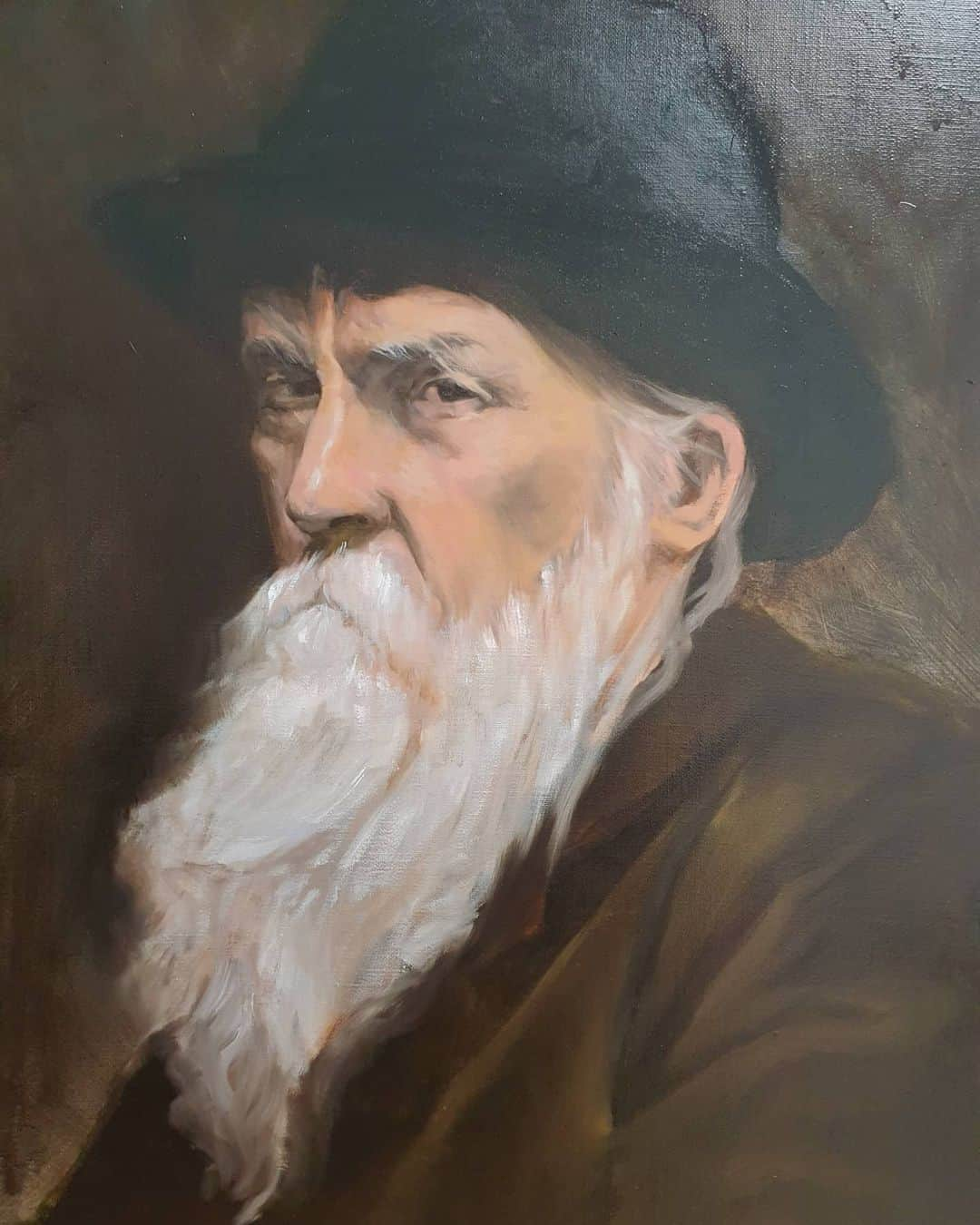 パク・ギウンさんのインスタグラム写真 - (パク・ギウンInstagram)「😊😆😁🎨  #oilpainting #practice #oldman」12月7日 15時57分 - oopkwoo