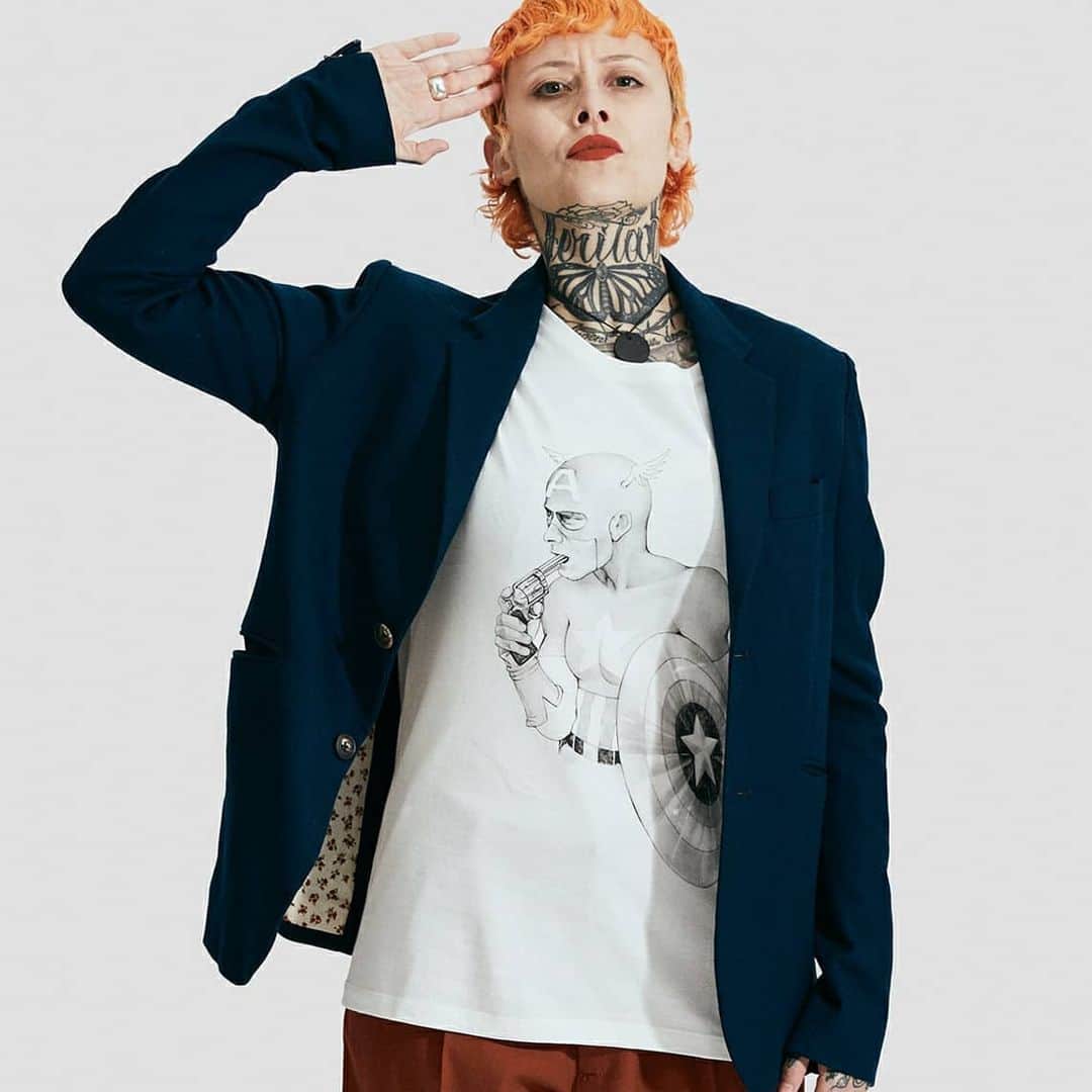 パサレラデススクアッドさんのインスタグラム写真 - (パサレラデススクアッドInstagram)「New T-shirts now available.  As always with Passarella, made in England with Japanese fabric. . The full collection can be viewed via the link in the bio. X . . . . . . .  #london #fashion #mensfashion #mensstyle #madeinjapan #madeinengland #tshirt #limitededition #embroidery #print #england #springsummer #shirt #unisex #superheroes #captainamerica #wonderwoman #superman」12月7日 16時06分 - passarelladeathsquad