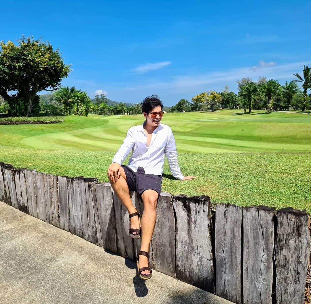 アイス・サランユーのインスタグラム：「Brighten my day at @banyantreephuket #banyantreephuket  #banyantree  #phuket  #thailand  #เที่ยวทั่วไทยกับไอซ์ศรัณยู」