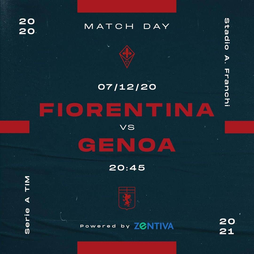 ジェノアCFCさんのインスタグラム写真 - (ジェノアCFCInstagram)「🔴🔵 #FiorentinaGenoa  🏆 @seriea   💪 Forza, Grifone!」12月7日 17時17分 - genoacfc