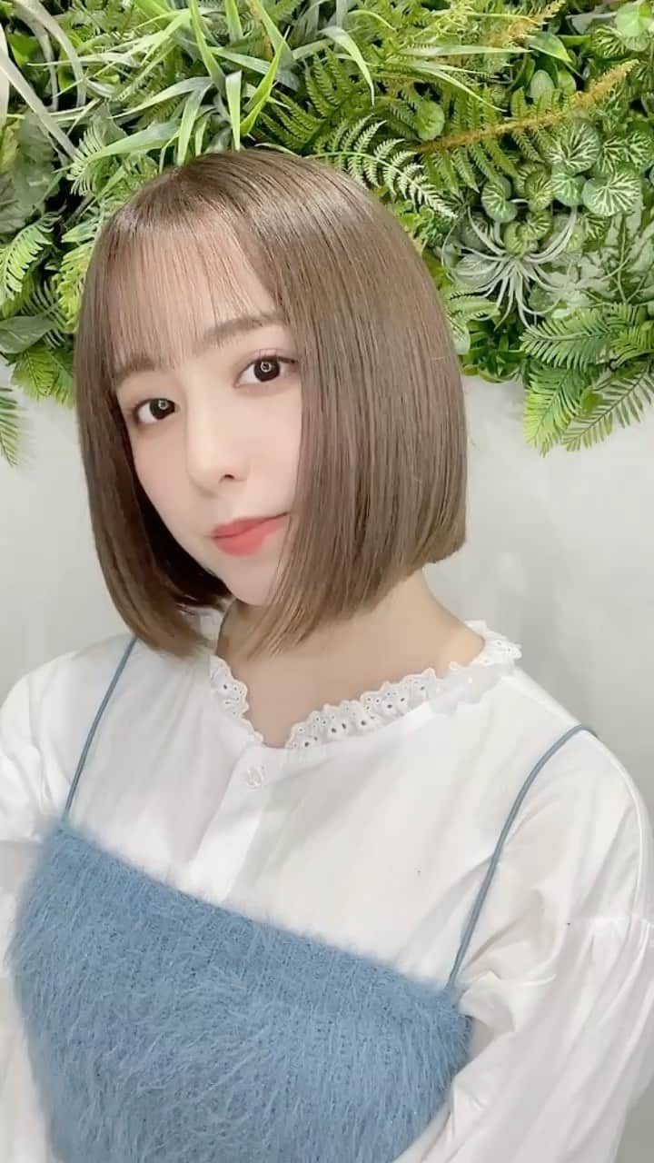 前田美里のインスタグラム：「2センチほど切ったよ。✂︎ #美容院 #ボブ #ショート #regen_lab #aoyama」