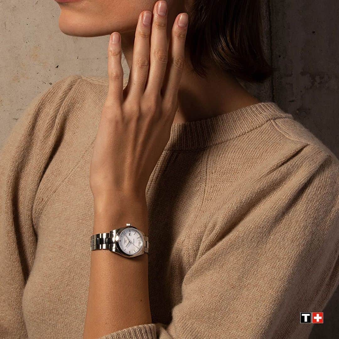 のインスタグラム：「The Tissot T-My Lady offers the vision of the Tissot woman. She is confident of her life choices, committed to an exciting, mindful life and wants to make the most of everything. #Tissot #ThisisYourTime #TMyLady #radiant #fascinating #fresh #chic」