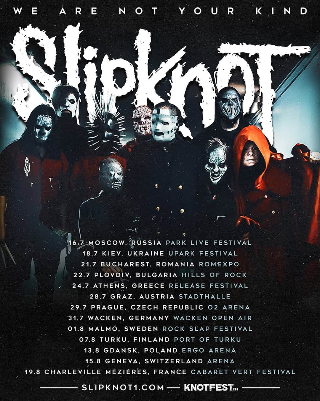 Slipknotさんのインスタグラム写真 - (SlipknotInstagram)「EUROPE: July-August 2021 Tickets On-Sale 11 December slipknot1.com/events」12月7日 18時06分 - slipknot