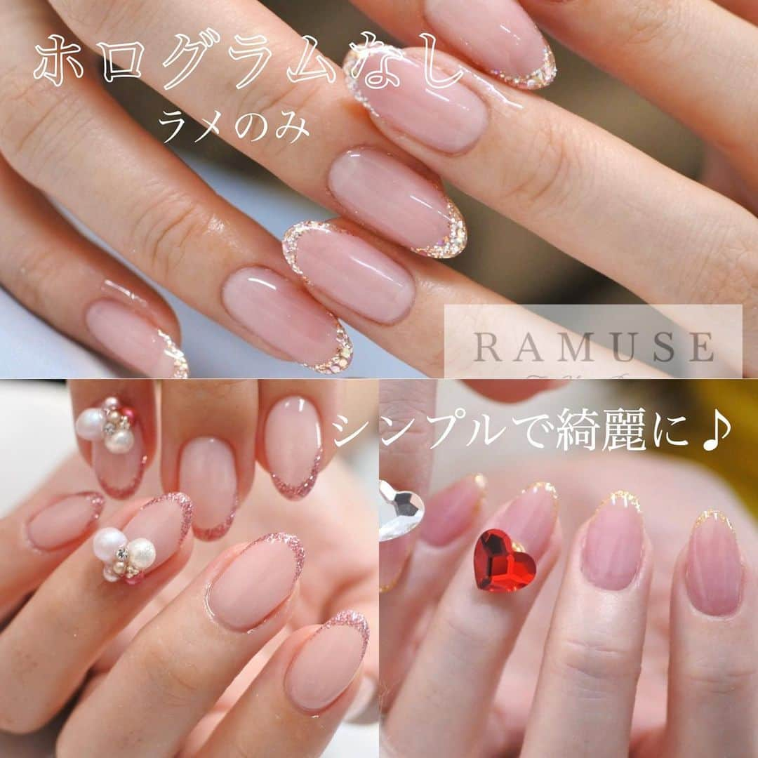 Riyo.Nailartistさんのインスタグラム写真 - (Riyo.NailartistInstagram)「インスタLIVEで好評だったラメスキニーフレンチのカラーバリエーション！ #ブライダル　でも人気なのでまとめました🕊 参考に保存してね💕 . インスタライブはIGTVに保存してます！ . 3枚目→Silverシルバーバージョン 4枚目→Blueブルーバージョン 5枚目→Redレッドバージョン 6枚目→ホログラムなし(ラメのみ) カラーラメにしても雰囲気違って可愛い❤️ . . . . -------------------------- 大阪、梅田ジェルネイル 口コミランキング1位👑 全国フォトギャラリー1位👑 ご予約、詳細はこちら @ramuse.foryourbeauty ☎︎06-6136-8677 . 🌟LINE@でもご予約受付中🌟 LINE ID 【@bca6832z】 @マークも入れて検索！ -------------------------- . . #RAMUSEForYourBeauty#nail#nails#gelnail#ネイル#ジェルネイル#ネイルサロン大阪 　#冬ネイル　#関西ネイルサロン#大阪ネイルサロン #ネイルサンプル #ラメネイル#ラメフレンチネイル#セルフネイル#リーフジェルプレミアム　#ビジューネイル　#シンプルネイル　#細フレンチネイル　#フレンチネイル #クリスマスネイル　#オフィスネイル　#leafgel  #christmasnails #スキニーフレンチネイル　#ブライダルネイル　#ネイルまとめ」12月7日 19時16分 - riyo1621