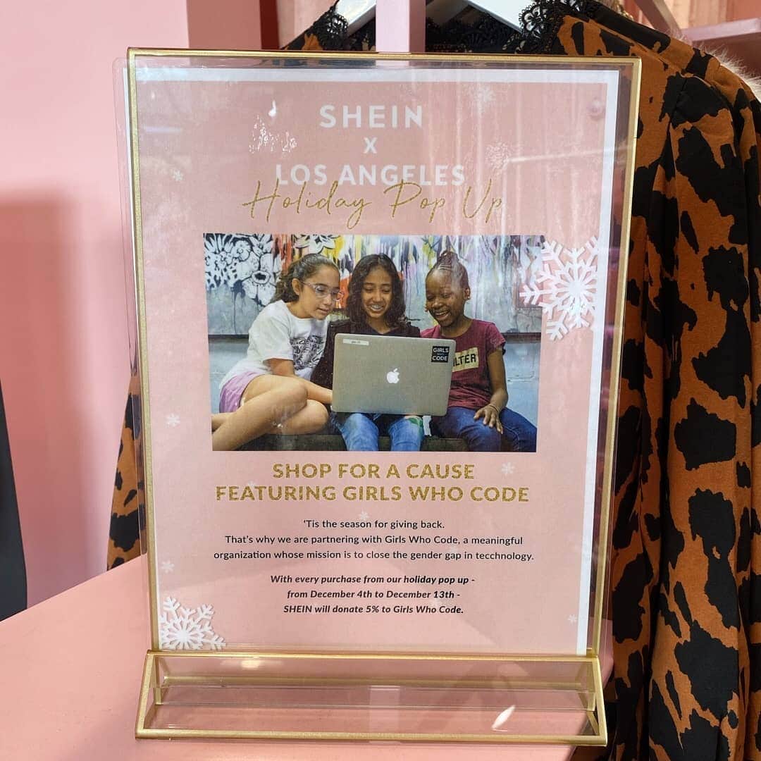 SHEINさんのインスタグラム写真 - (SHEINInstagram)「Hey LA #SHEINGALS! We are HERE! 💕  SNAG everything on your holiday wish list at SHEIN's holiday pop up at the americana at brand in Glendale!  Shop for a cause this year as #SHEINTogether is donating 5% of all Pop-Up sales to @GirlsWhoCode, a meaningful organization whose mission is to close the gender gap in technology.  #SHEINGALS #MEETSHEIN #SHEINCARESLA #SHEINTOGETHER」12月7日 20時29分 - sheinofficial