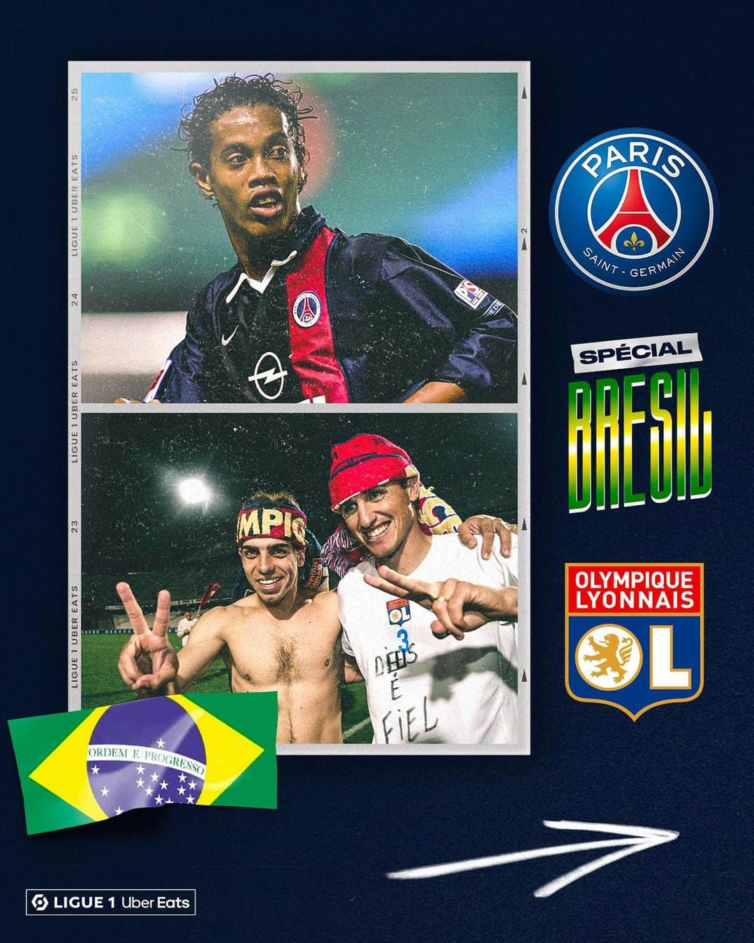 リーグ・アンさんのインスタグラム写真 - (リーグ・アンInstagram)「🤔 Quel est le plus grand joueur brésilien 🇧🇷 passé par le @psg ou l’@ol 🌟 ? 📲 RDV tout au long de la semaine sur notre compte Twitter @ligue1ubereats pour participer à ce grand bracket 😉 !  Who is the top Brazilian player to have to played for PSG or OL? Head to our Twitter account to vote! • • #Ligue1UberEats #Bresil #Brasil #PSG #ParisSaintGermain #OL #OlympiqueLyonnais #PSGOL #PSGOLdoBrasil #Ligue1Legends」12月7日 20時38分 - ligue1ubereats