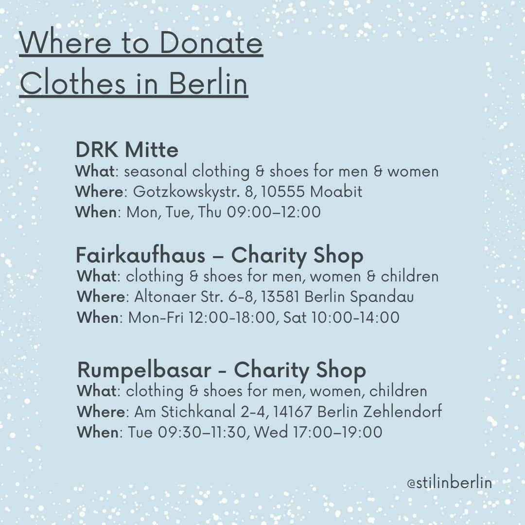 STIL IN BERLINさんのインスタグラム写真 - (STIL IN BERLINInstagram)「Unfortunately, my clothing donation drive "Warm Up" will take a break this year due to ... you know why. I don't feel comfortable creating any type of "event", even if it's outside. However, you can still donate your unworn winter warmers! Here's a list of local places looking for donations. Some of them will distribute them for free, while others will sell them in their shops for a little money. As always, only donate clean & intact clothing, only bring what the organisations ask for (most times it's seasonal items since few of them have storage space & men's clothing is always in higher demand than women's), and don't dump your donations in front of closed doors.」12月7日 21時00分 - stilinberlin