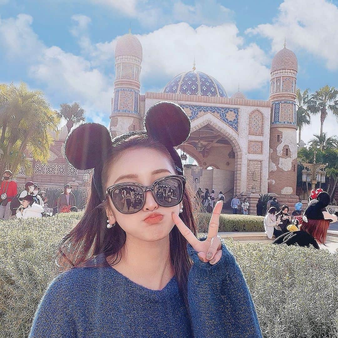 まりあのインスタグラム：「#ディズニー#ディズニーシー#東京ディズニーシー #東京ディズニーリゾート#ミッキーカチューシャ #ディズニーマニア#ミラコスタ#クリスマスディズニー #アラジン#アラジンエリア#アラビアンコースト」