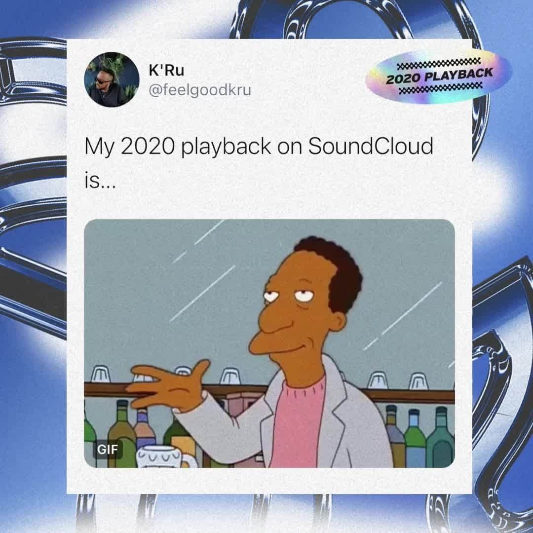 サウンドクラウドのインスタグラム：「Still bumping to our 2020 playback. Still not over it. 🤩⁠ ⁠ What's the best song on yours? ⁠ ⁠ 👉 Hit the link in bio in case you haven't seen yours」