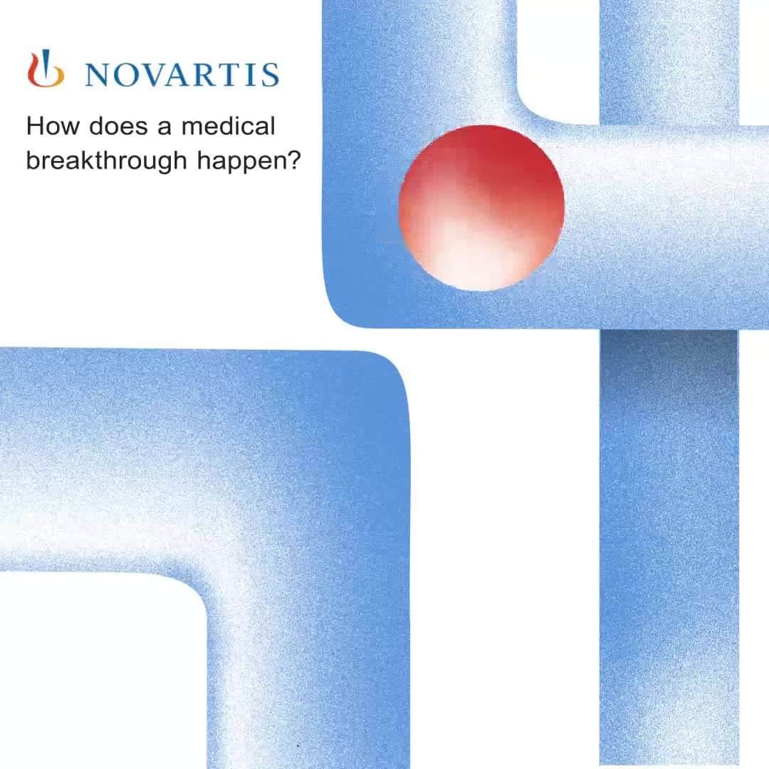 ノバルティスのインスタグラム：「Ever wondered what happens during a clinical trial? Click to learn. In partnership with @Courageous_Studios. Link in bio.」