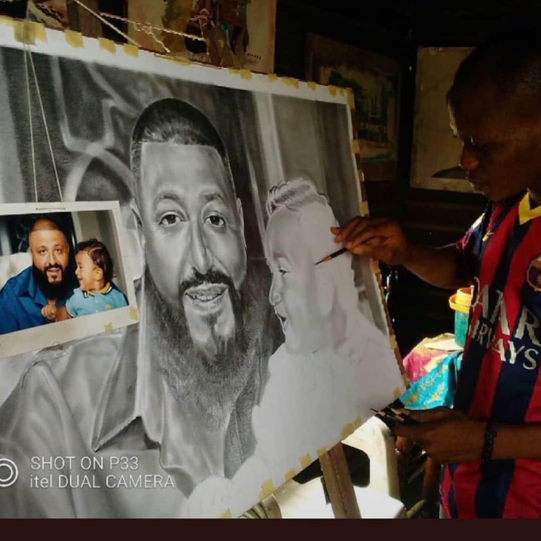 のインスタグラム：「Beautiful thank u  Swipe to meet  the artist 🧑‍🎨  Bless up fan luv Bless up the Young world 🌎  Love and blessings 💡🌞」