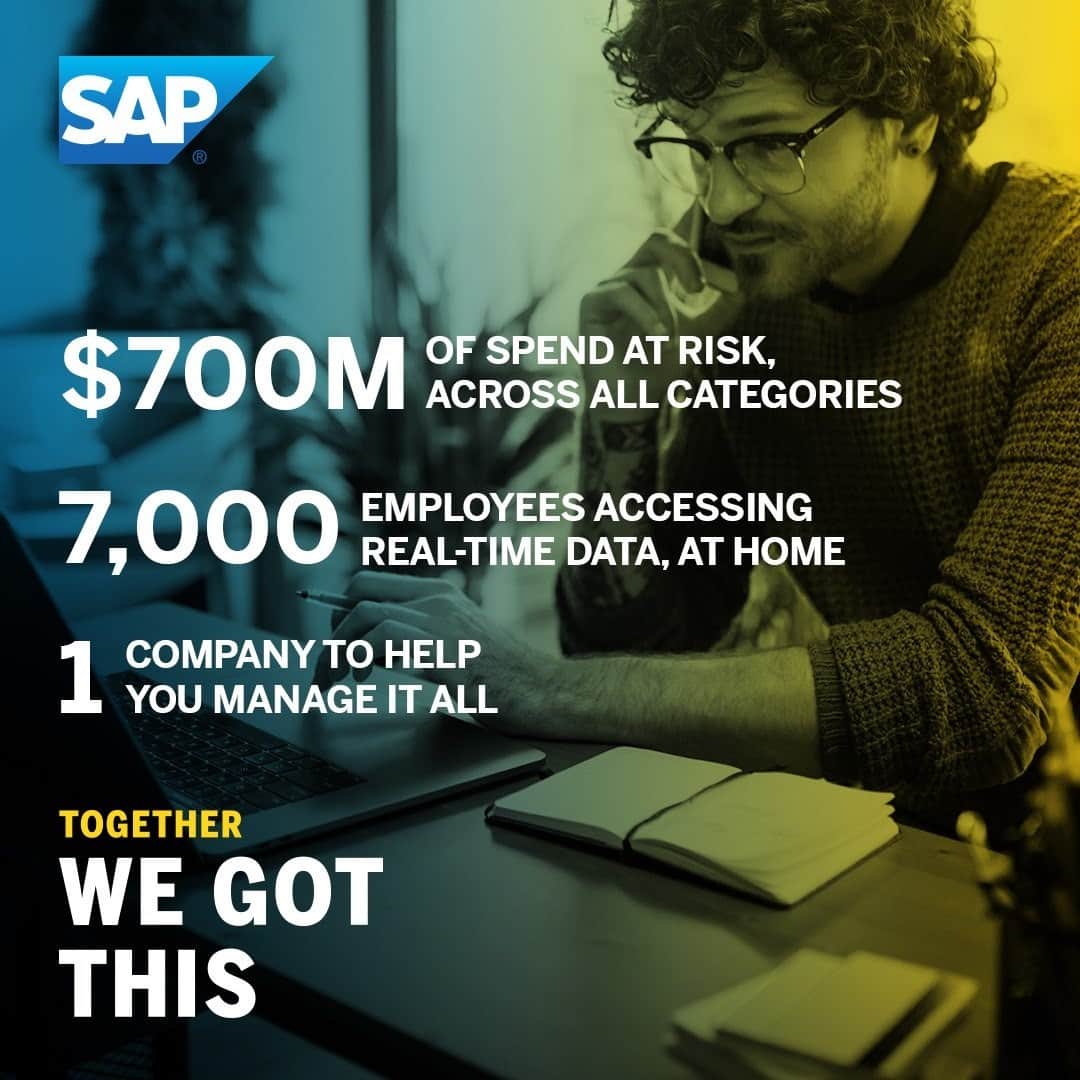 SAPのインスタグラム：「Manage all categories of spend with the market's leading cloud solutions and the world's largest business network. sap.to/ba-ism #TogetherWeGotThis」