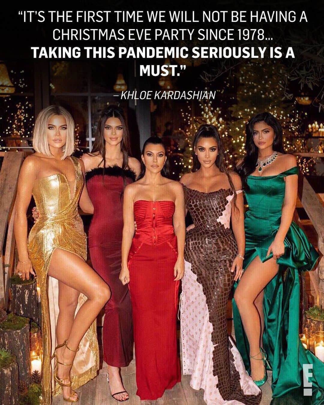 E! Onlineさんのインスタグラム写真 - (E! OnlineInstagram)「For the first time since 1978, the Kardashians have canceled their annual Christmas Eve party amid the ongoing coronavirus pandemic. Head to the link in our bio for everything Khloe had to say. (📷: Instagram)」12月8日 1時49分 - enews