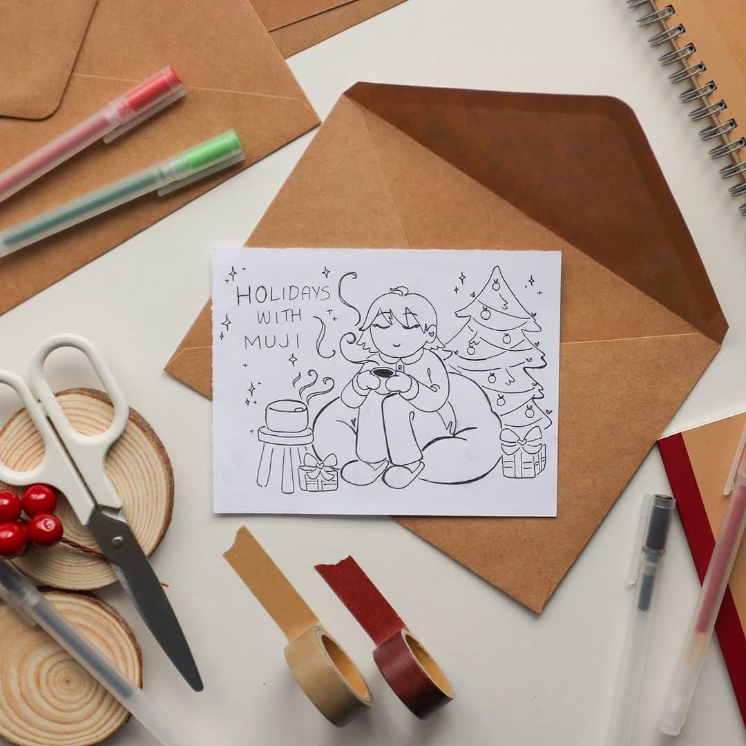 MUJI USAさんのインスタグラム写真 - (MUJI USAInstagram)「Don't forget to enter the #MyMUJIHoliday Gel Ink Pen Art Contest for a chance to win a $200* MUJI Wellness and Stationery Kit!   Share a drawing, sketch, doodle, or illustration of what you envision a MUJI Holiday to look like with the hashtag #MyMUJIHoliday. Here's how to enter:  - Draw your take on a MUJI Holiday using a MUJI Gel Ink Pen, and snap a photo of it with the pen in the pic.  - Upload the image on Instagram with the hashtag #MyMUJIHoliday and tag us @mujiusa in the photo. - Participants must reside in the U.S., 18 years or older to enter.   All submissions will be featured on the official MUJI webpage with your handle credited. Submissions end December 16 and community voting will open on December 18 with 5 winners selected on December 24! Terms and conditions are available at info.muji.us/2020.  #muji #mujiusa #holiday #art #illustration #contest  *Account must be public in order for submission to be viewed.」12月8日 2時04分 - mujiusa