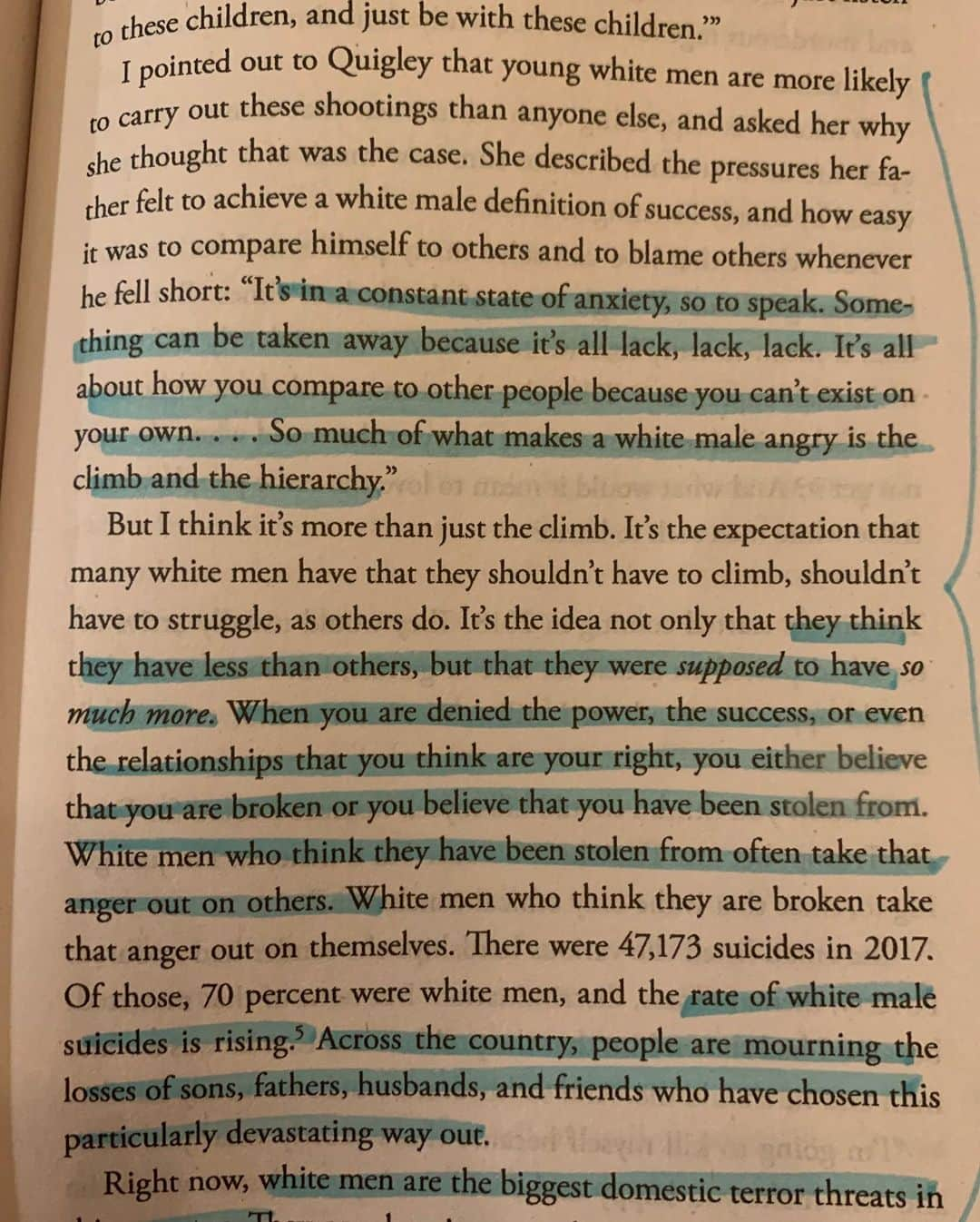 マット・マクゴリーさんのインスタグラム写真 - (マット・マクゴリーInstagram)「"Mediocre: The Dangerous Legacy of White Male America" by @ijeomaoluo  # "Mediocre" is out now! Ijeoma is a really incredible writer and unearths some important, lesser-known history to point to the legacy of white supremacy and patriarchy that is deeply embedded in this country. I am always impressed when a writer can break down complex topics and make them digestible and easy to understand. That is definitely one of the many gifts of Ijeoma's writing. She cuts to the truth...that the oppressive and toxic combination of white supremacy and patriarchy has always held back the United States and the world from forward progress, and is even destroying the planet.  # She also lifts up another complex truth. That white supremacy and patriarchy is actually destroying the lives of white men as well. We must never pretend that the effects of this are comparable to the destruction of entire communities and generations of BIPOC people and womxn, and we must know how the system benefits us relative to oppressed groups and take responsibility to dismantle those systems. And yet, it is essential for white men to be learning about the ways that we have internalized the lie that it is better to live a life of competition and domination rather than cooperation and radical love for all people. And how this lie, baked deeply into our psyches, prevents us from becoming our fullest, most evolved, and loving selves. Until we can come to terms with that, and hold all of these truths in their full complexity, we will continue to do the bidding of white supremacy and patriarchy and face the cost to our own humanity as we are complicit the degradation of the planet and the lives of oppressed groups everywhere.  # My Booklist: bit.ly/mcgreads (link in bio) #McGReads」12月8日 2時31分 - mattmcgorry