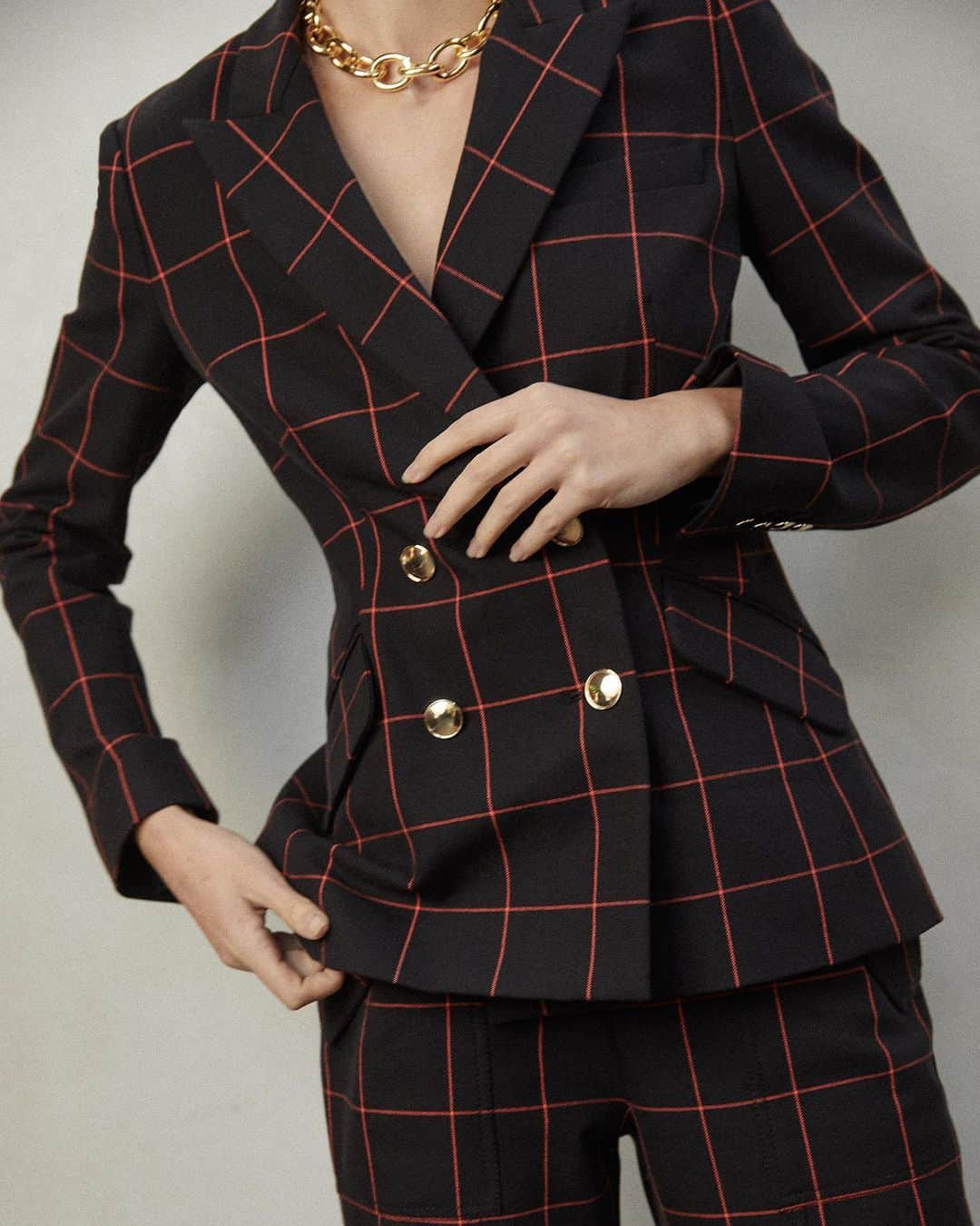 のインスタグラム：「Perfect plaid. Introducing the Ady Blazer and Robertson Trouser.」