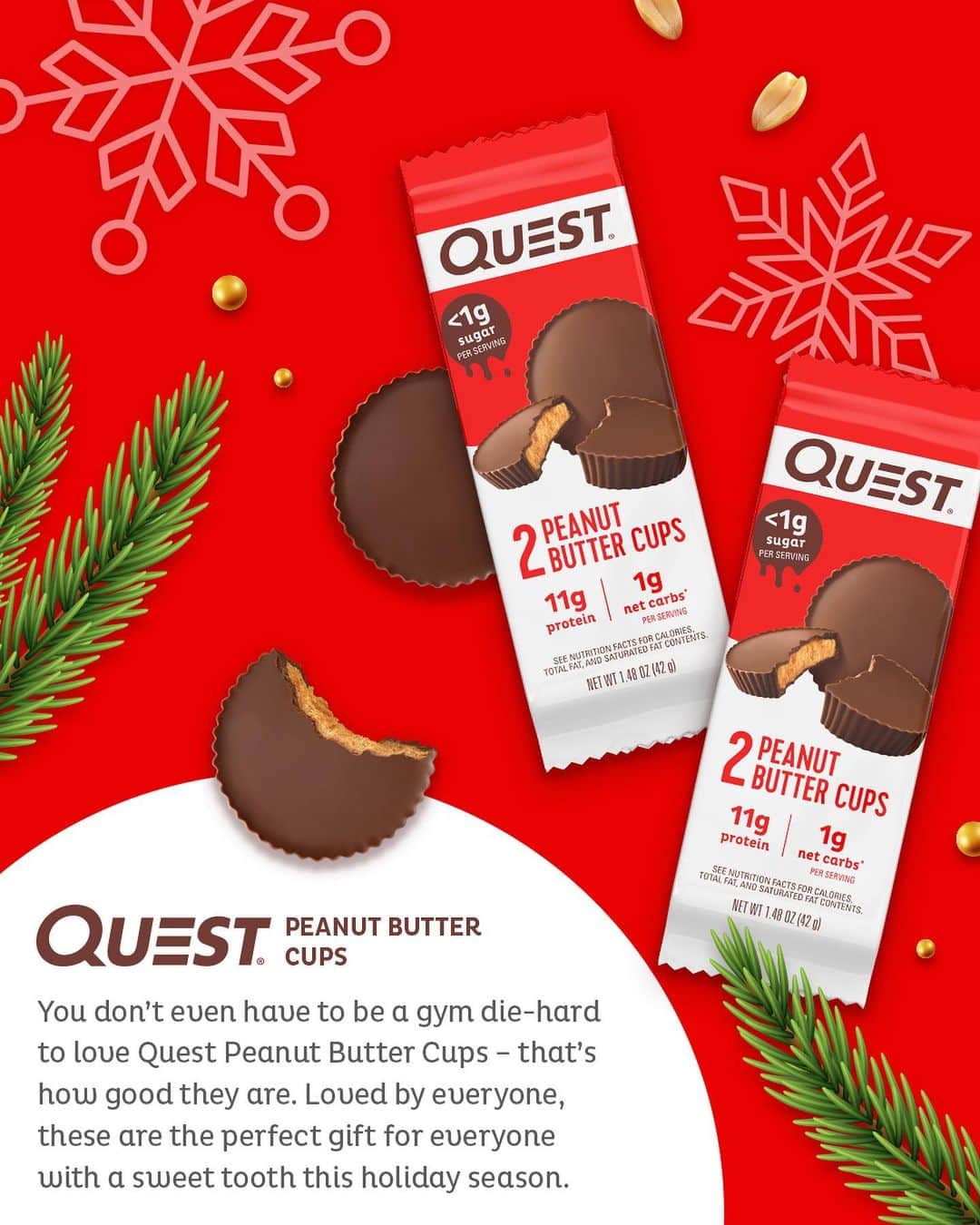 questnutritionさんのインスタグラム写真 - (questnutritionInstagram)「What to get the Questie or special someone in your life? 🎁🎄 Here’s a guide to healthful goodies they’re sure to love. 💙 SWIPE THROUGH! 📲 #onaquest」12月8日 2時47分 - questnutrition