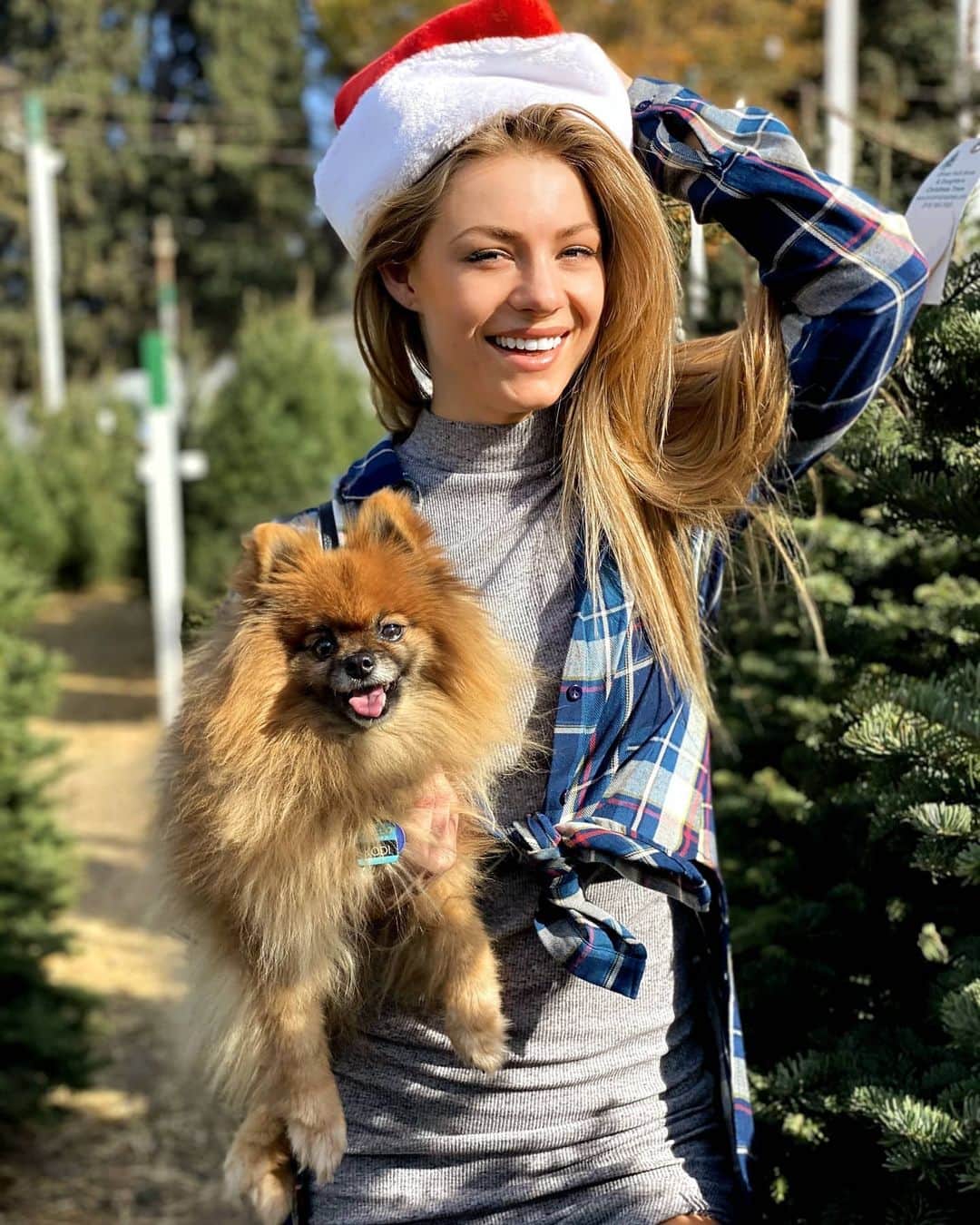 Nikki Leighさんのインスタグラム写真 - (Nikki LeighInstagram)「Learning how to model from this pro 🐶! Who is going tree shopping?! I couldnt decide which photo to choose so you get all 4!! Tell me your Fav!🥰🎁」12月8日 2時50分 - missnikkileigh