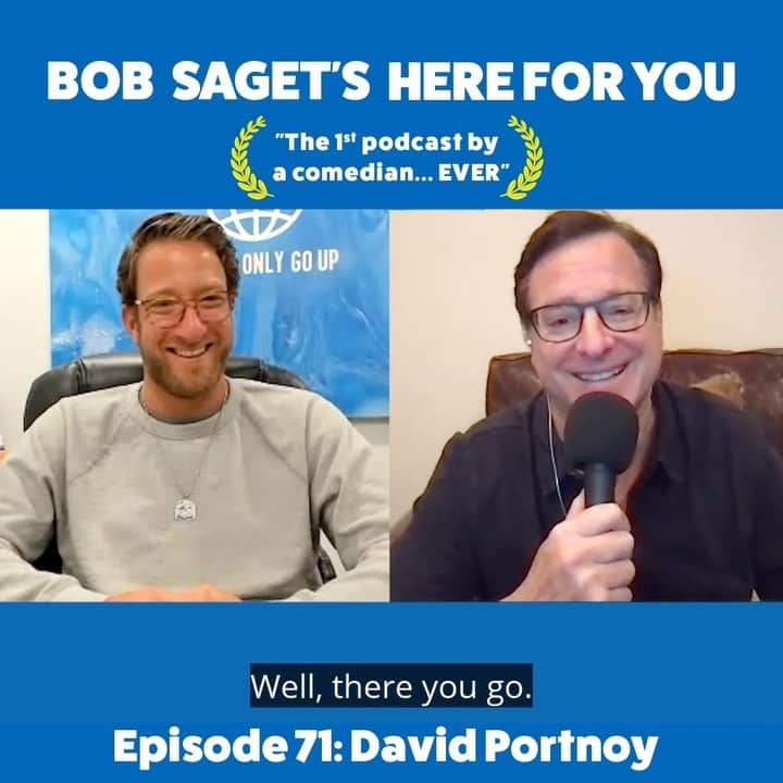 のインスタグラム：「TODAY’S NEW EPISODE IS OUT NOW with @stoolpresidente Founder @barstoolsports -Dave Portnoy, titled, “David Portnoy and Bob Diffuse Current Problems with Out of Context Jokes and Their Shared Love of Great Pizza.” SUBSCRIBE & LISTEN at:  apple.co/bobsaget  @applepodcasts @itunes @applemusic @studio71us @studio71uk @barstoolsports」