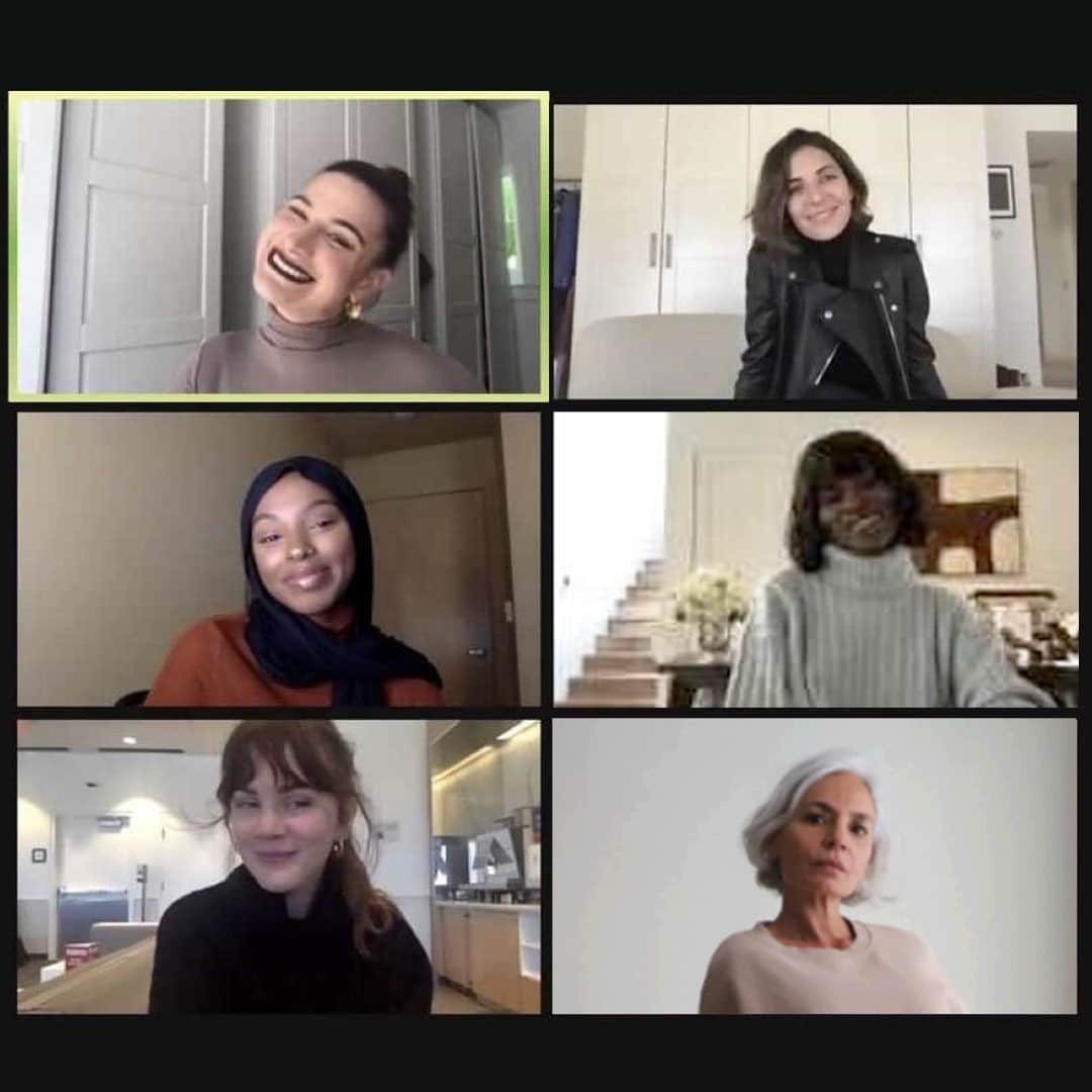 アドリアーノゴールドシュミットのインスタグラム：「Inspiration is hard to find lately, but take solace in the fact that you're not the only one endlessly searching for ways to evoke the creative self. We hopped on a Zoom brunch with some of the women we admire most, women who cultivate their closets to be a journal of self-reflection, with vision board-esque Instagrams and the inimitable grace it takes to create a bespoke lifestyle, so they could teach us a thing or two about harnessing greatness and inventing the life you want for yourself. Follow along this week as each of these inspirational women let us in on their daily lives with an Instagram takeover celebrating our new bespoke B-Type jean, offering a tailored fit without the tailor.」