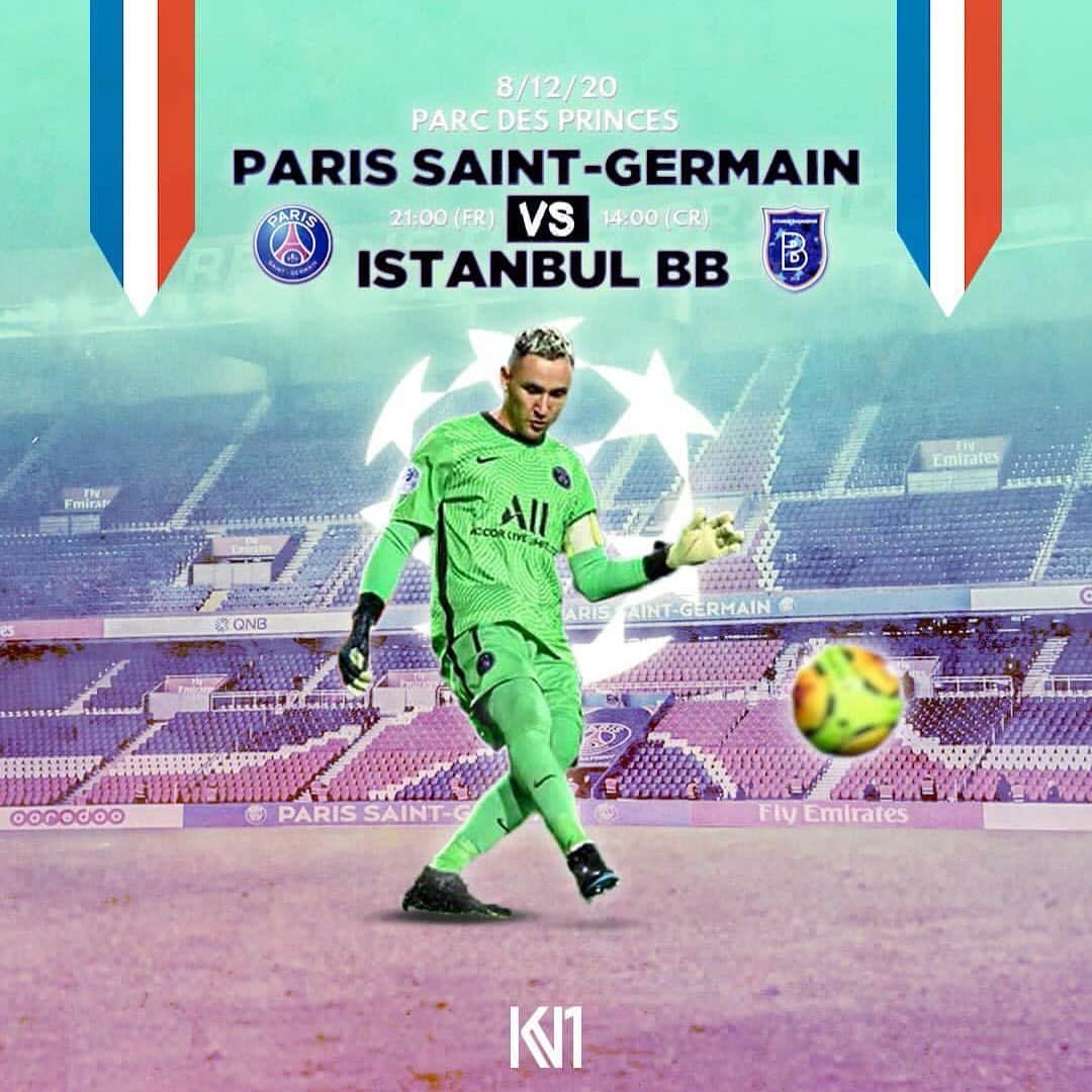 ケイラー・ナバスさんのインスタグラム写真 - (ケイラー・ナバスInstagram)「Allez Paris!!! 🔴🔵 #psg #ucl #icicestparis」12月8日 4時31分 - keylornavas1