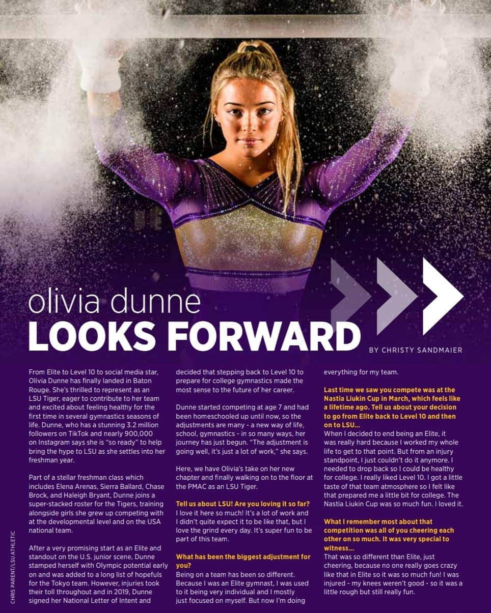 Inside Gymnasticsさんのインスタグラム写真 - (Inside GymnasticsInstagram)「From our December Issue!!! 💜🙌 + LSU Season Outlook with Jay Clark!!!  ➡️ See Link in Bio to shop & subscribe for the PERFECT gift!!! Use code CELEBRATE for 15% off at checkout!  📷 Chris Parent/ LSU Athletics @lsugym @livvydunne   #mondaymotivation #insidegymnastics #picoftheday #instagood #instadaily #magazine #december #preview #ncaa #ncaagymnastics #ncaagym #gymnasticslove #gymnasticslife」12月8日 4時44分 - insidegym