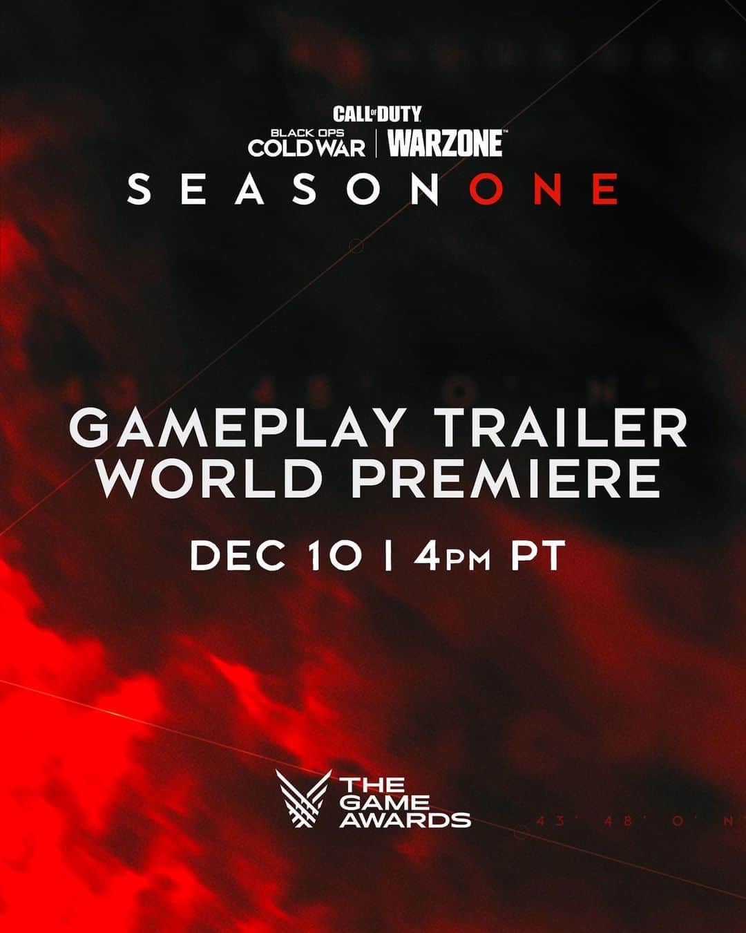 Call of Dutyのインスタグラム：「See it first.  Tune-in to @thegameawards on December 10 at 4PM PT for the Gameplay Trailer World Premiere of Season One in #BlackOpsColdWar and #Warzone.」