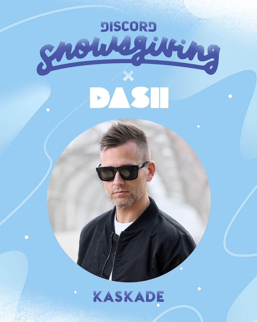 カスケイドのインスタグラム：「So happy to partner with @discord & @dashradio to raise funds for Doctors Without Borders this #Snowsgiving.  💥Check out my set 💥 Monday 12/7  7pm PST ⬇️⬇️⬇️⬇️⬇️⬇️ twitch.tv/dashradio AND join in here: discord.gg/snowsgiving .」