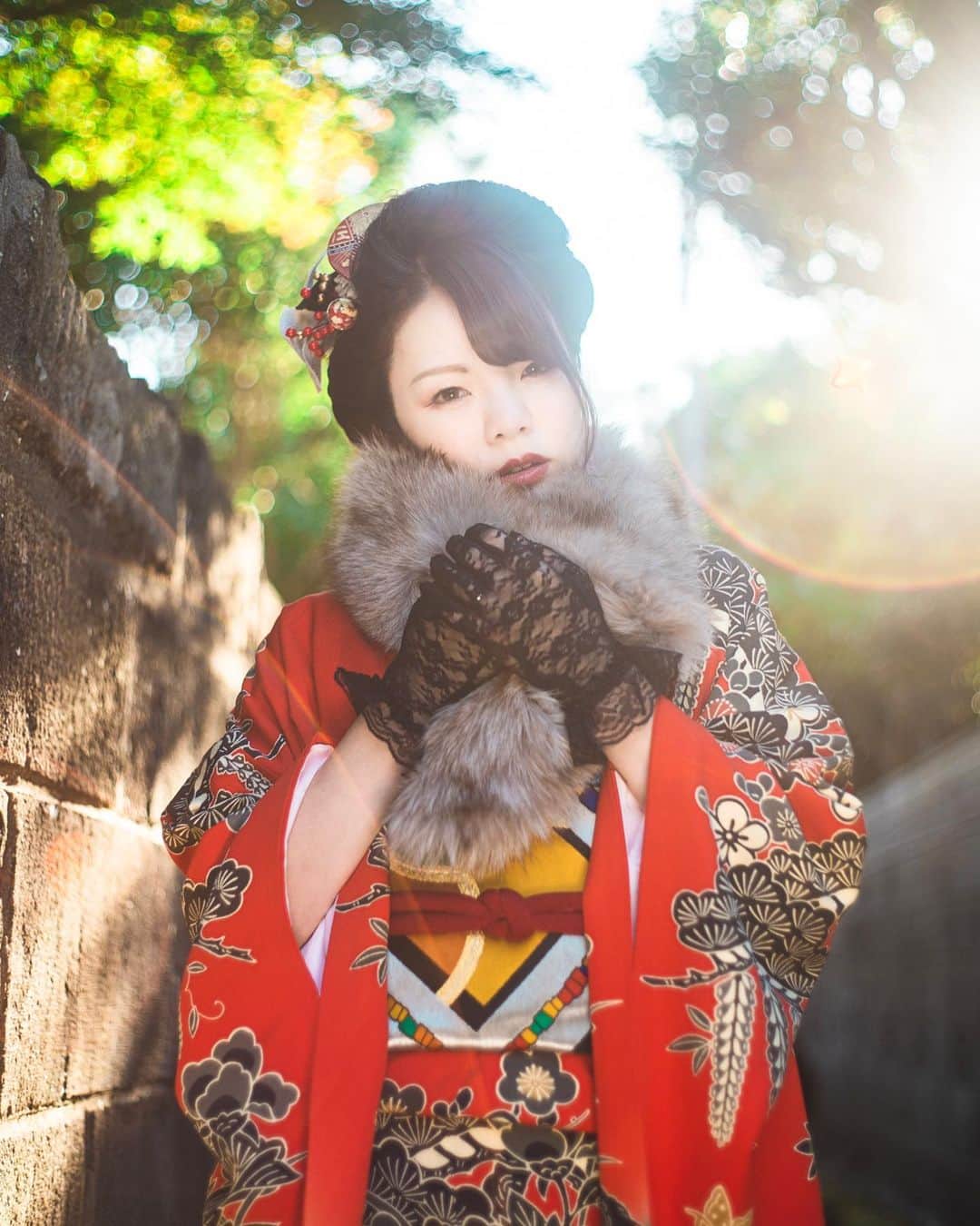 kenta_soyoungさんのインスタグラム写真 - (kenta_soyoungInstagram)「Autumn Furisode. . . . . 40歳overの振袖！ とある決意表明があるということで晴れの日になりました☀️ 素晴らしいコーデとモデルに感謝。 . . model: @mika_portrait  coordinate: @kamakura.kimono.kanon」12月8日 12時10分 - kenta_soyoung