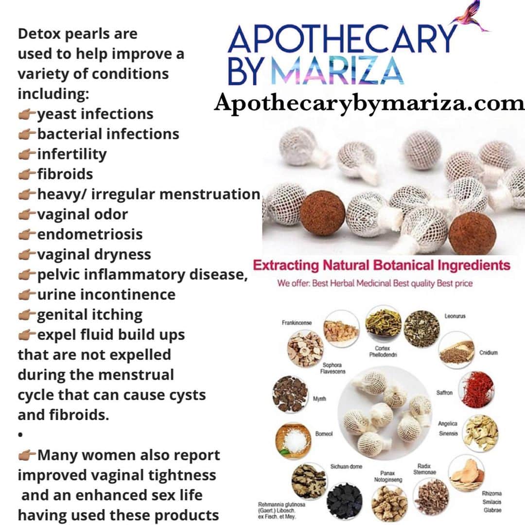 ニーナ・メルセデスさんのインスタグラム写真 - (ニーナ・メルセデスInstagram)「Purchase your pearls from the link in my bio!  Apothecarybymariza.com   What Are The Benefits Of Yoni Detox Pearls?  Yoni Detox Pearls help provide vaginal tightening and less vaginal dryness, they also prevent Bacterial Vaginosis, and Yeast infections.  Yoni Detox pearls are a holistic organic approach to restore feminine health and confidence. Detox pearls are used to help improve a variety of conditions including: yeast infections, bacterial infections, infertility, fibroids, heavy/ irregular menstruation, vaginal odor, endometriosis, vaginal dryness, pelvic inflammatory disease, urine incontinence, genital itching, and expel fluid build ups that are not expelled during the menstrual cycle that can cause cysts and fibroids. Many women also report improved vaginal tightness and an enhanced sex life having used these products.   Yoni Detox Pearls are based solely on the holistic ingredients of the traditional Chinese medicine that has been around for more than 5000 years. Yoni Detox Pearls are manufactured in the most sterile environment that has been approved by the “GMP” standard (quality standard). They do not contain any chemical additives and have passed more than 1000 clinical trials that confirmed the safety of the ingredients – they cause no side effects and are absolutely non-toxic.  Key Benefits: (Suitable for people with)*Abnormal vaginal discharge (Leucorrhea) vaginal itching,*Irregular menstruation, Menstrual pain*Endometriosis, Cervical Erosion, Annex Inflammation*Bacterial Vaginitis, Pelvic Inflammatory Disease, Yeast Infection*Ovarian Cysts, Uterine Fibroids, and other diseases of the uterus*Melasma, Dark spots, poor sexual health and other gynecological diseases.  How Do Yoni Detox Pearls Work? Yoni Detox Pearls work by the specially selected herbs creating a pulling effect that draws toxins, bad bacteria, dead cells, old blood clots, mucus and more out of you while at the same time tightening your yoni and deterring vaginal dryness.  Yoni Detox Pearls contain potent traditional herbs that aid in the removal of toxins from the vagina.   Apothecarybymariza.com」12月8日 15時13分 - lifewithmariza
