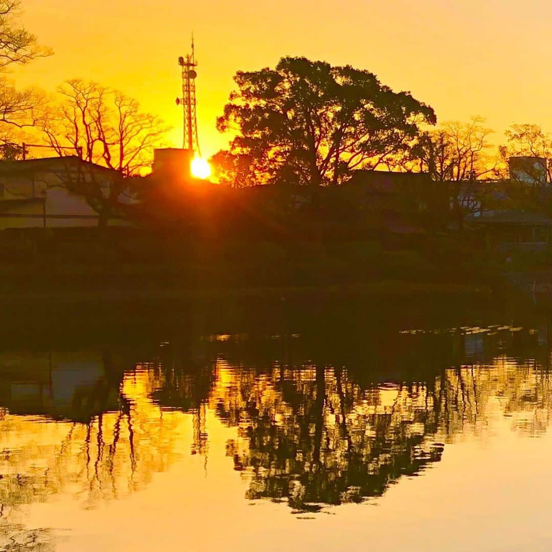 村主章枝さんのインスタグラム写真 - (村主章枝Instagram)「Beautiful sunrise at Saga☺️ 佐賀での夜明け。 #佐賀  #sunrise  #日の出」12月9日 3時21分 - fumie.suguri