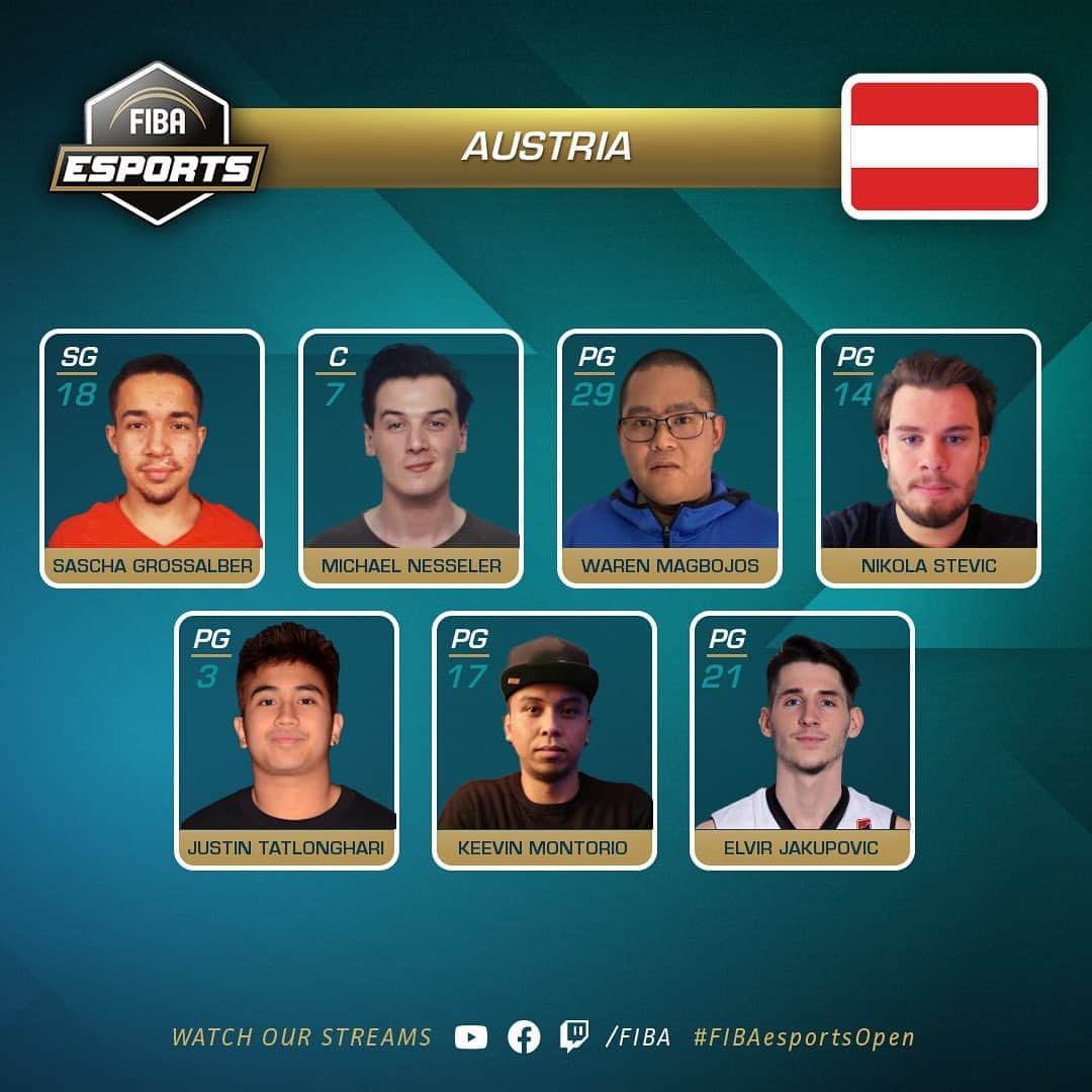 FIBAさんのインスタグラム写真 - (FIBAInstagram)「The players from Groups 1 & 2 of the  European Conference at the #FIBAesportsOpen 🎮 this weekend!  Catch the games from the European Conference live on YouTube, Facebook and Twitch (@FIBA) on December 12-13.」12月9日 3時16分 - fiba