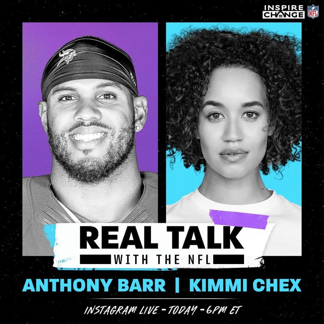 NFLさんのインスタグラム写真 - (NFLInstagram)「From voting to criminal justice reform, Anthony Barr has been working in social justice for a long time.⁣ ⁣ He joins @kimmichex to talk about what he and the @vikings' Social Justice Committee are doing to #InspireChange TODAY, 6PM ET on our IG LIVE.」12月9日 1時51分 - nfl