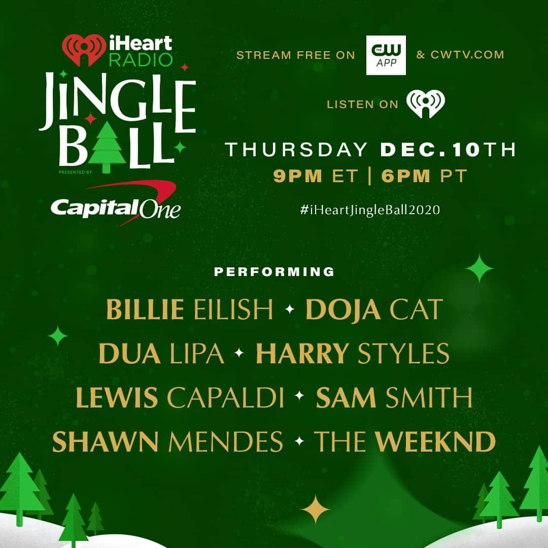 The CWさんのインスタグラム写真 - (The CWInstagram)「Ready to rock out this holiday season? Stream the @iheartradio Jingle Ball this Thursday at 9pm ET/6pm PT free only on The CW! #iHeartJingleBall2020」12月9日 2時01分 - thecw