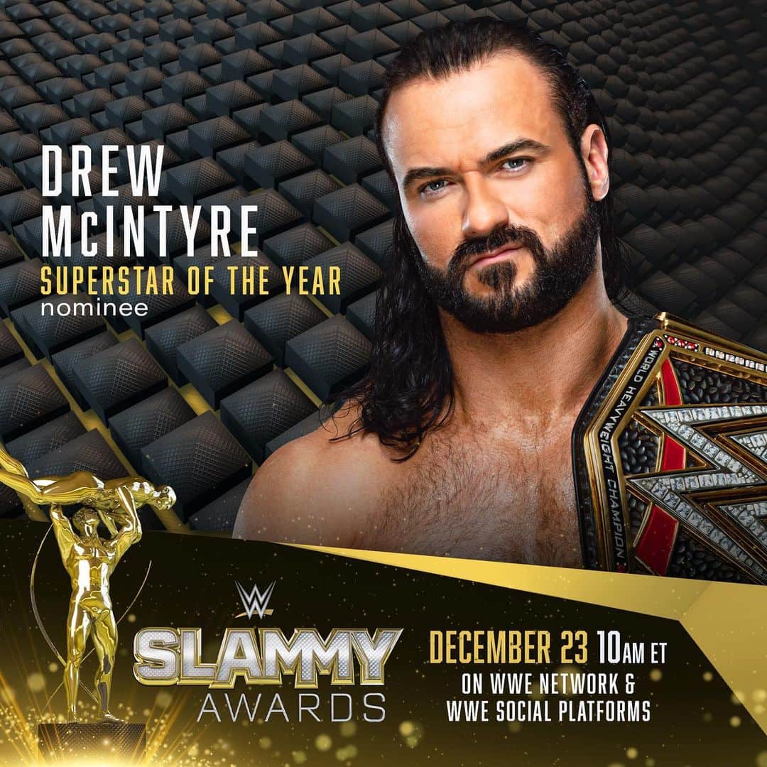 WWEさんのインスタグラム写真 - (WWEInstagram)「✨ SUPERSTAR OF THE YEAR ✨ Swipe ➡️ for nominees and head to the link in our bio to vote! #SLAMMY」12月9日 2時05分 - wwe