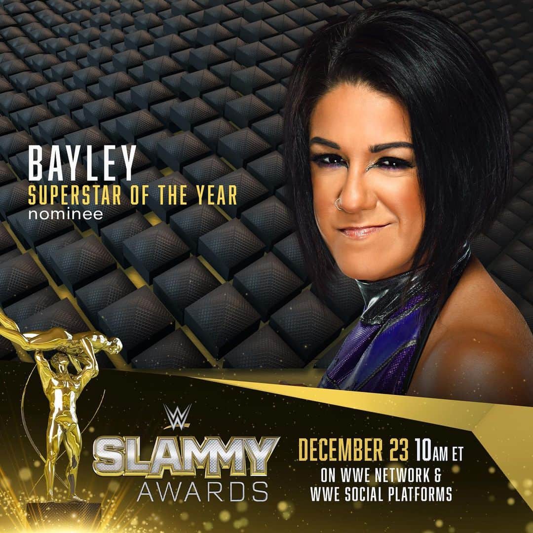 WWEさんのインスタグラム写真 - (WWEInstagram)「✨ SUPERSTAR OF THE YEAR ✨ Swipe ➡️ for nominees and head to the link in our bio to vote! #SLAMMY」12月9日 2時05分 - wwe