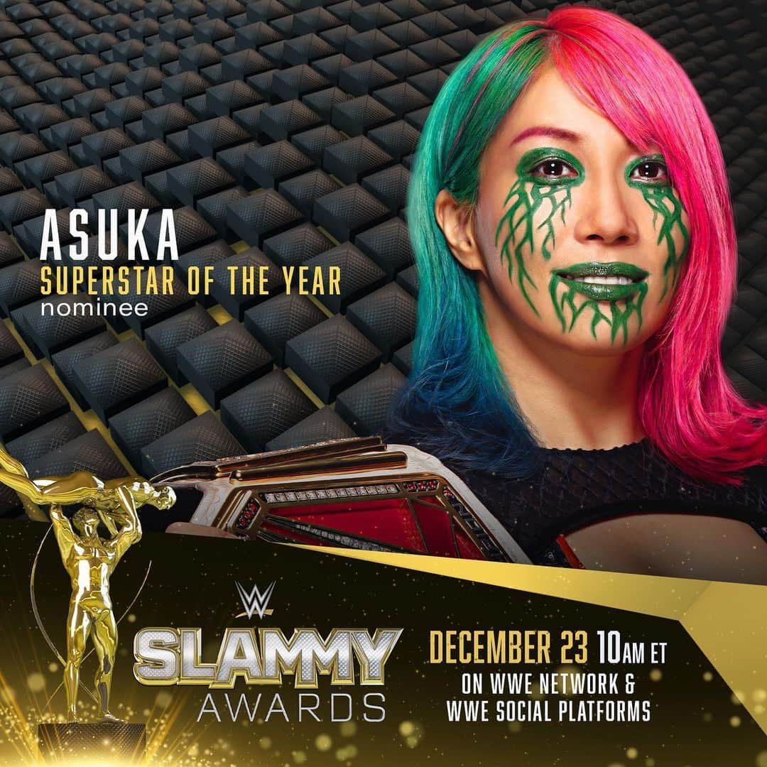 WWEさんのインスタグラム写真 - (WWEInstagram)「✨ SUPERSTAR OF THE YEAR ✨ Swipe ➡️ for nominees and head to the link in our bio to vote! #SLAMMY」12月9日 2時05分 - wwe