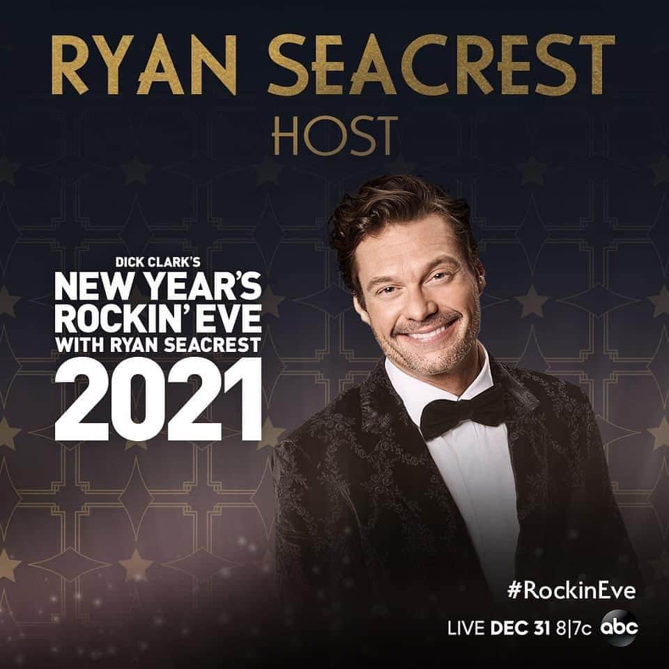 アメリカン・ブロードキャスティング・カンパニーのインスタグラム：「It’s going to be a night to remember. Join hosts @ryanseacrest, @lucyhale, @theebillyporter, and @ciara in counting down to 2021 with #RockinEve on ABC!」