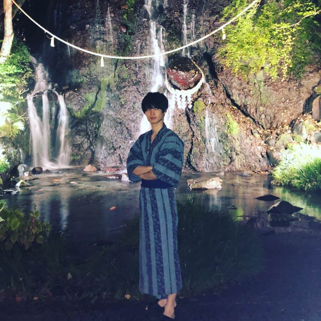 前田康士朗のインスタグラム：「和 . . . #温泉  #滝  #浴衣  #風情  #旅」
