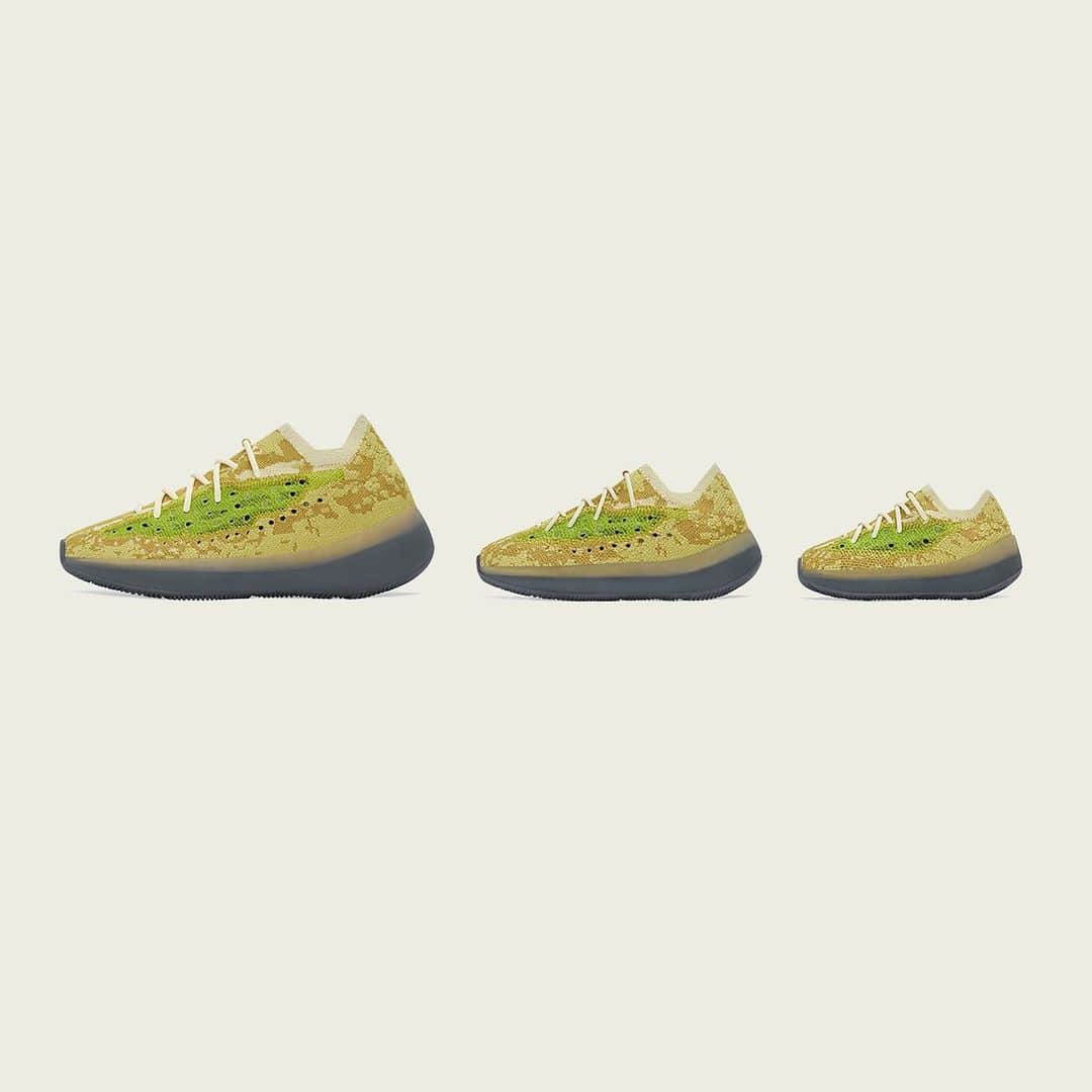 adidas Originalsのインスタグラム：「YEEZY BOOST 380​  ​HYLTE. NORTH AMERICA AND LATIN AMERICA.​  ​LMNTE. ASIA PACIFIC, AFRICA, THE MIDDLE EAST, AND INDIA.​  ​AZURE. EUROPE, RUSSIA, AND UKRAINE.​  ​AVAILABLE DECEMBER 12 ON ADIDAS.COM/YEEZY AND ON THE ADIDAS APP IN SELECT COUNTRIES.」