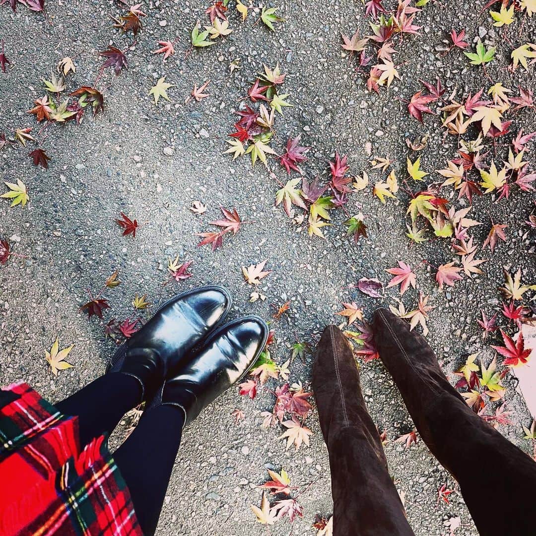吉田美紀さんのインスタグラム写真 - (吉田美紀Instagram)「・ ・ ふと足元を見たらとっても綺麗だね❤︎と娘と🍁🍃✨ ・ 足のサイズがただいま全くおなじ。 娘はもう少し大きくなるのかなぁ･:*+. ・ わたしは縮む一方なのに。。笑 ・ #autumnleaves #winter #withdaughter #紅葉 #娘との時間」12月8日 22時18分 - miki__yoshida