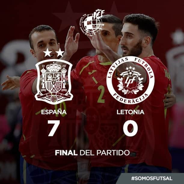 サッカー スペイン代表チームさんのインスタグラム写真 - (サッカー スペイン代表チームInstagram)「🏁 ¡¡¡FINAL, FINAL, FINAAAAAAAL!!! La @SeFutbol Sala se impone con contundencia a Letonia y suma la primera victoria de la fase de clasificación al Europeo de 2022.  ¡Qué grandísimo resultado, EQUIPO! 👊🏻  🇪🇸🆚🇱🇻 7-0   #SomosFutsal ⚽」12月8日 22時42分 - sefutbol