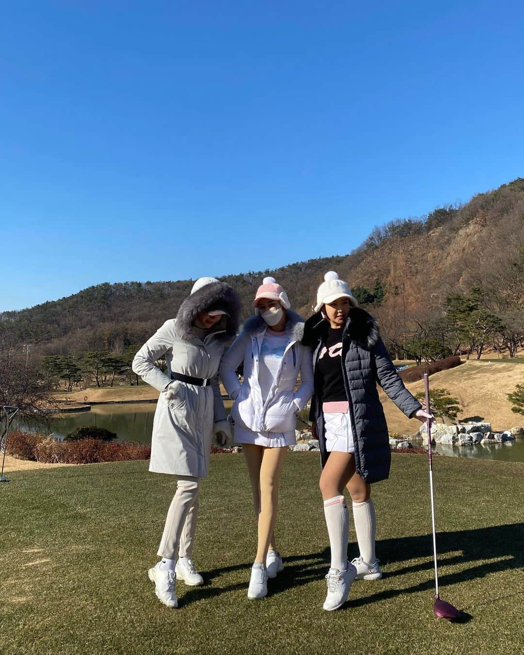 ハン・ジウンさんのインスタグラム写真 - (ハン・ジウンInstagram)「- 우이 르꼬끄로 완전무장🤑💚 @lecoqgolf_kr @lecoqkorea - - #르꼬끄골프 #르꼬끄」12月8日 23時28分 - jieun_han