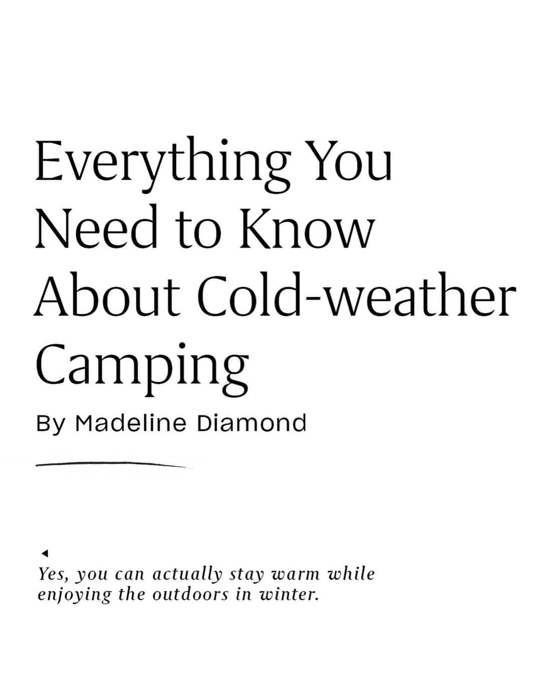 Travel + Leisureさんのインスタグラム写真 - (Travel + LeisureInstagram)「Who says you can't go camping in winter? It's more doable than you might think — if you prepare, that is. From wearing waterproof clothing to bringing an insulated sleeping pad, there are plenty of ways to ensure you'll be warm and comfortable. Head to the link in bio for our top tips on cold-weather camping. #tlpicks courtesy of @reneeroaming」12月8日 23時37分 - travelandleisure