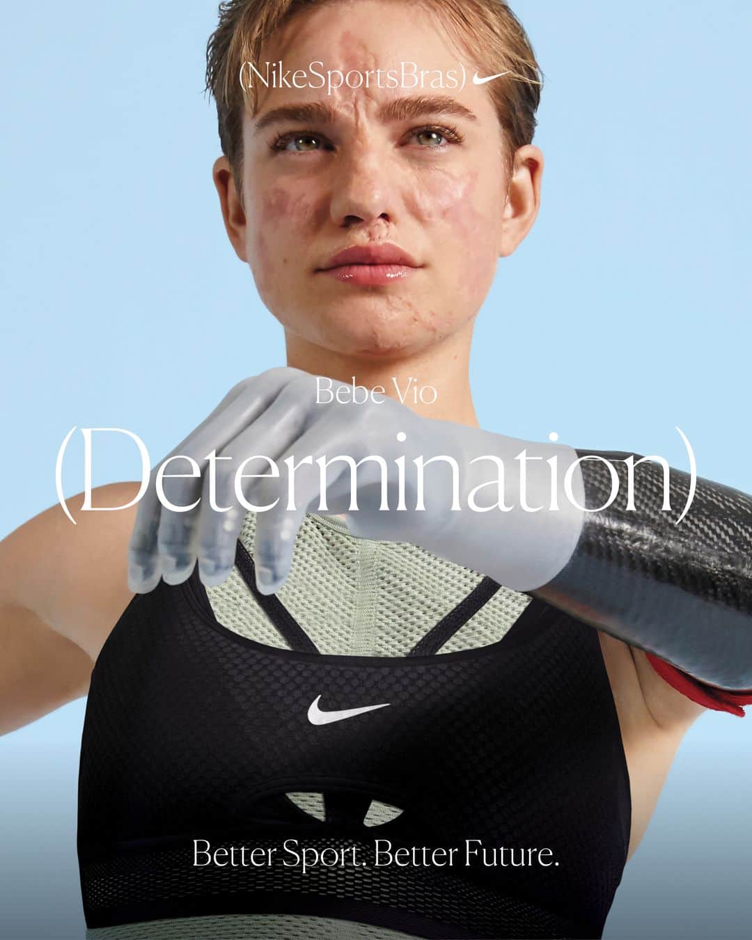 ベアトリーチェ・ヴィオのインスタグラム：「Fencing made me determined. It taught me to fight in the toughest times, fight for my place in the sport, even fight my siblings for the last slide of pizza 😂.⁣ Sport helped me fight for all my dreams 🦾 and I want girls to know that through sport, they can fight for their dreams too. 🥇🤩⁣ @nikewomen #BetterSportBetterFuture」