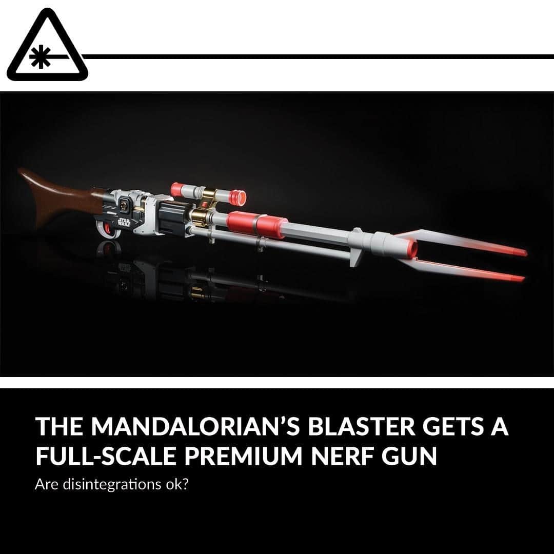 クリス・ハードウィックさんのインスタグラム写真 - (クリス・ハードウィックInstagram)「Hasbro‘s new Nerf LMTD Star Wars The Mandalorian Amban Phase-pulse Blaster is a faithful recreation of Din Djarin’s weapon of choice. ⁠ link in bio」12月9日 0時02分 - nerdist