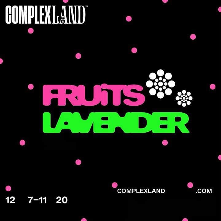 FRUiTSさんのインスタグラム写真 - (FRUiTSInstagram)「@lavender.xyz @complexcon #complexland  Lavender x FRUiTS Magazine for ComplexLand From December 7 - 11 we'll be participating in ComplexLand and presenting a super special collection with FRUiTS Magazine from Japan! Head to ComeplexLand.com to sign up!  https://complexland.com/ center/shop」12月9日 0時31分 - fruitsmag