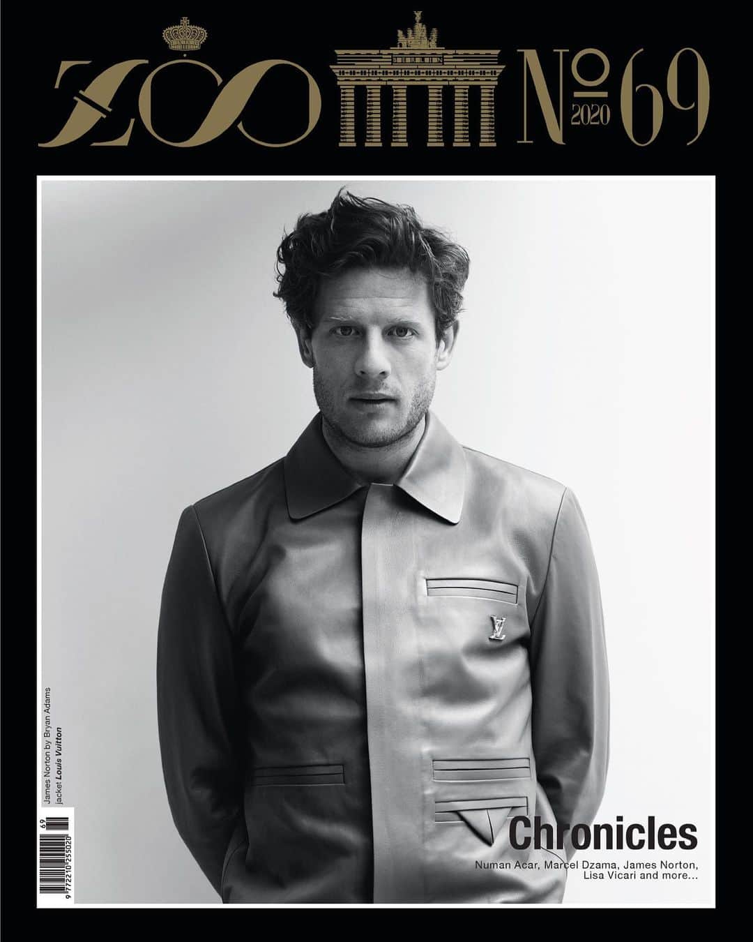 ブライアン・アダムスのインスタグラム：「My photo of the handsome James Norton on the cover of @zoomagazine @jginorton.  Check out our conversation/interview. 🙂 Stylist: Justin Hamilton @justinplz Grooming: Darren Evans @dazzaroid Set Designer: Matthew Duguid @matthewduguidsetdesign Digital Tech: Rhys Thorpe Photographer Assistant: Jay Clark  Imaging: Guillaume Dulermo @artpostlondon @louisvuitton @premierpersonalpr #photobyadams」